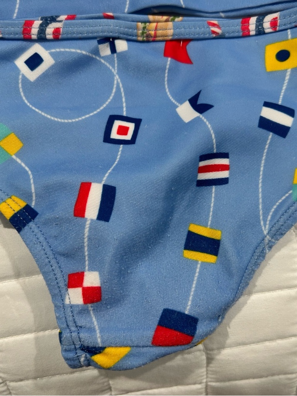 Blue Nautical Flag Rashguard Set - Kids - Picture 3 of 4